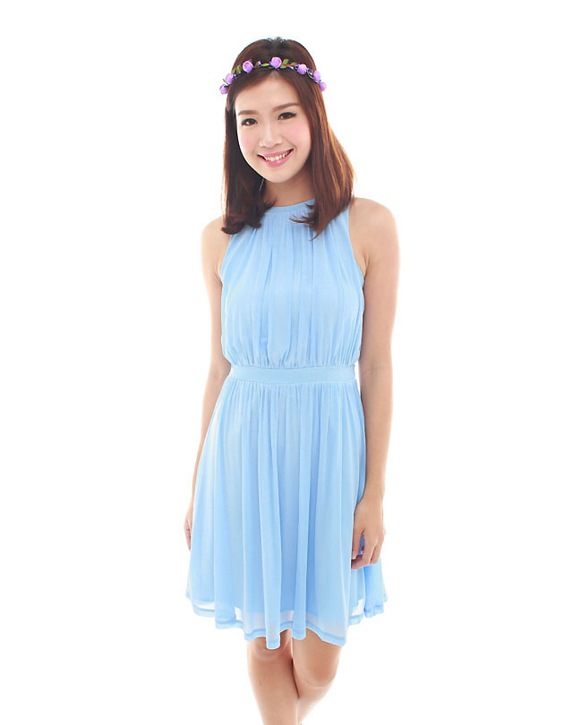 Paris Dress in Powder Blue